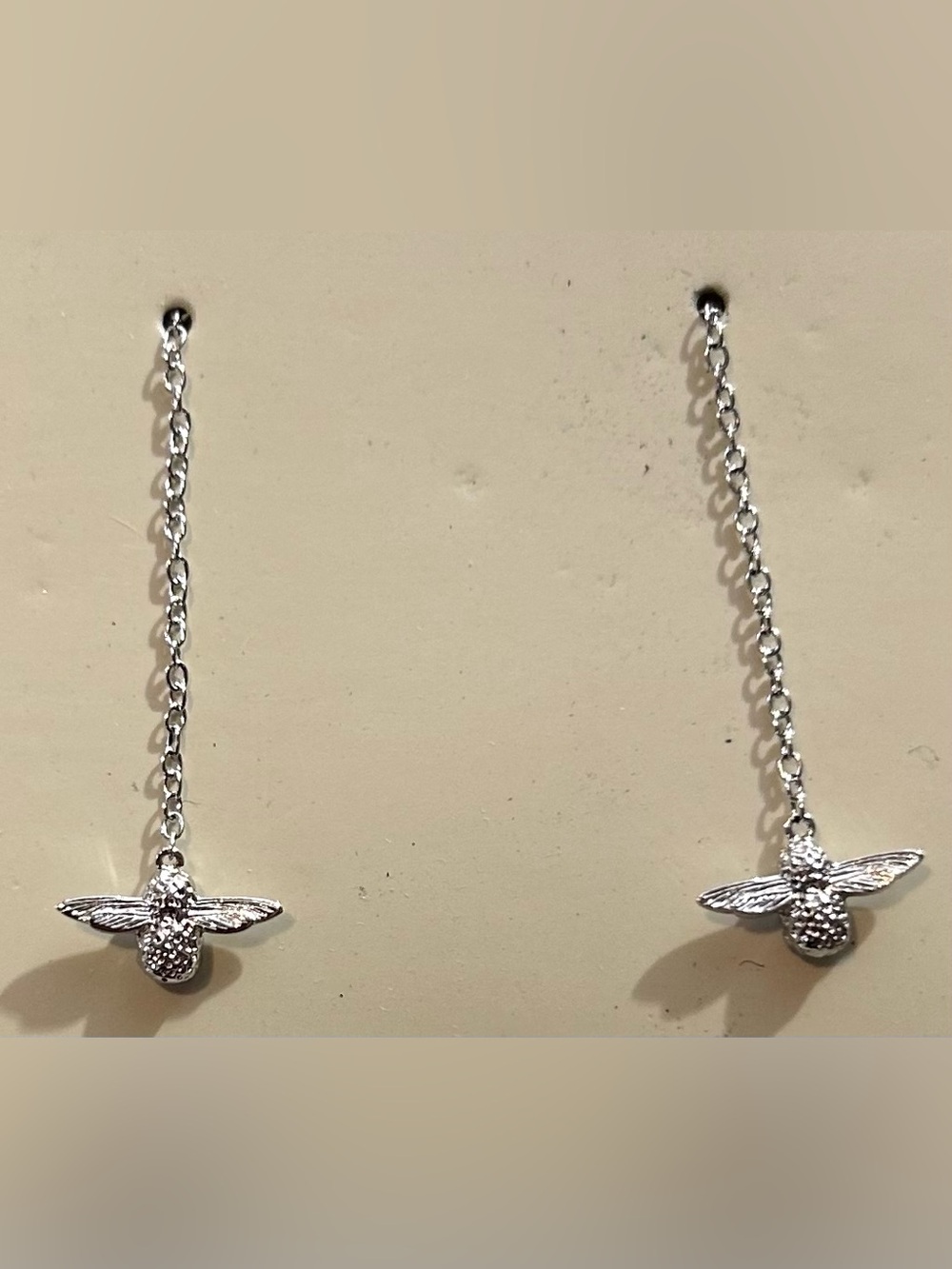 Olivia Burton Silver Honey Bee earrings